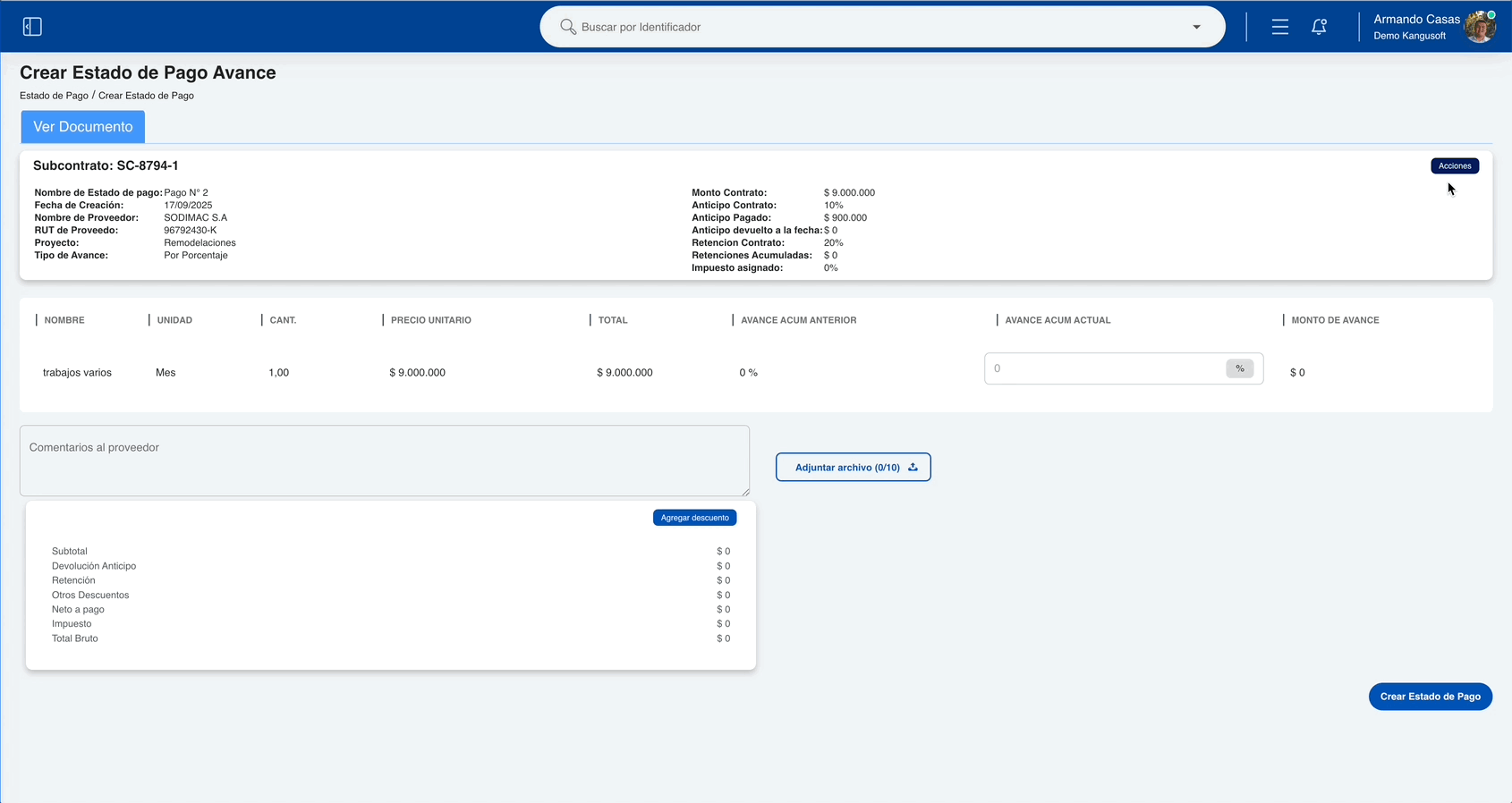 Crear EPA Avance - Paso 1